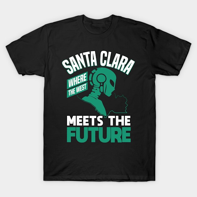 Santa Clara San Francisco United States Design T-Shirt by Realfashion